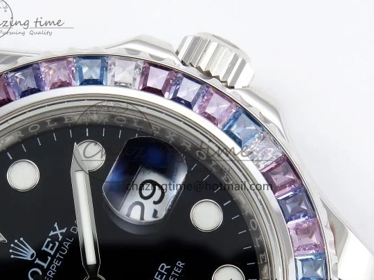 MiroTime 0422 Yacht-Master 226659 KF 1:1 Best Edition Diamonds Bezel WG Wrapped on Oysterflex Strap VR3235 (Gen Weight) Timeless 1576